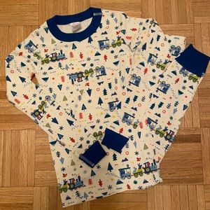 Hanna Andersson Holiday Train Pajamas